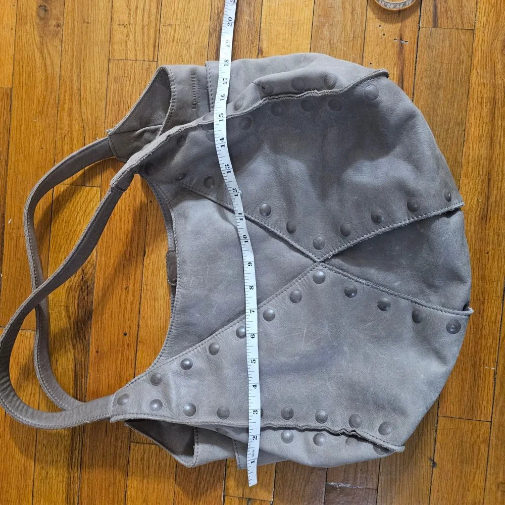 Women's Hammitt Gray Studded Hobo Bag One Size with Red Interior
